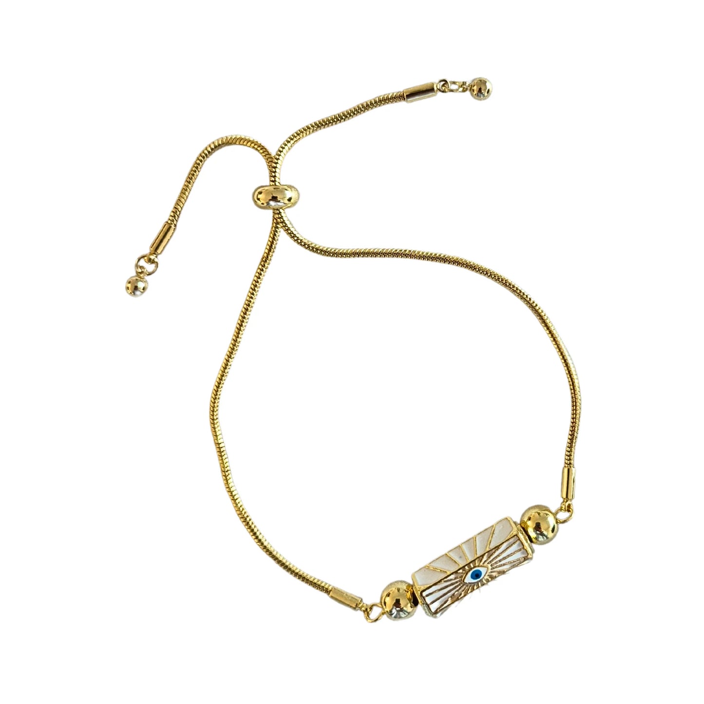 Snake Bracelet - White