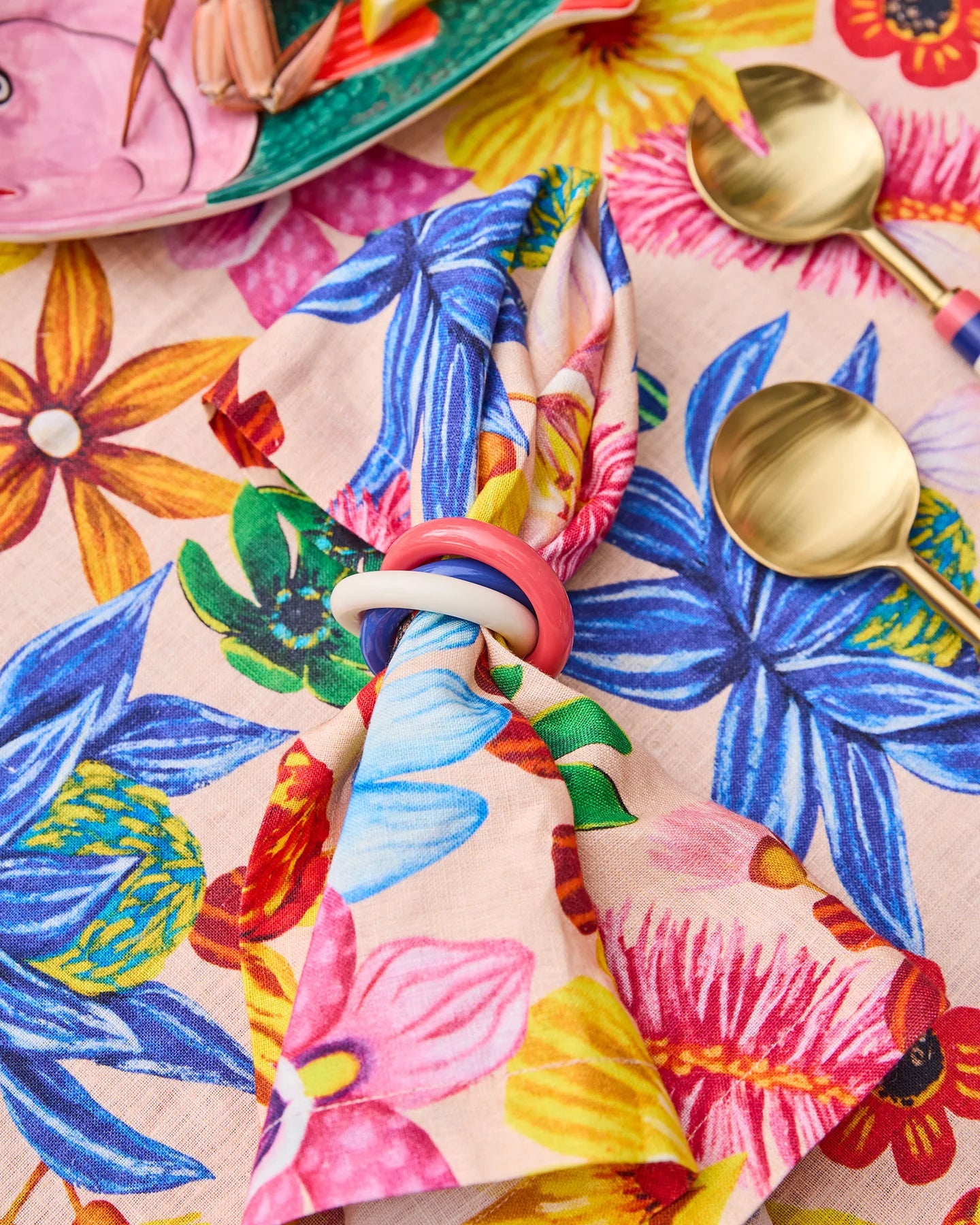 Wild Flowers In Bloom 4P Napkin Set One Size