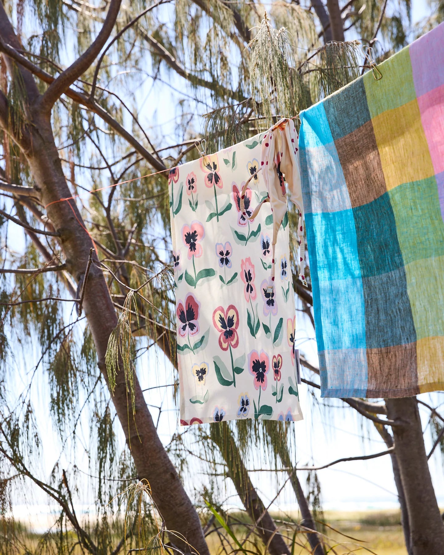 Sorbet Tartan Tea Towel