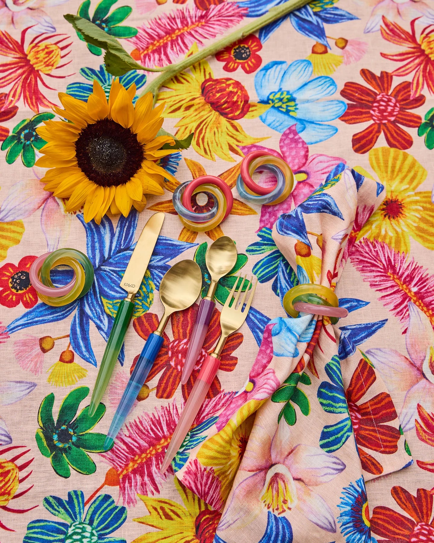 Wild Flowers In Bloom 4P Napkin Set One Size
