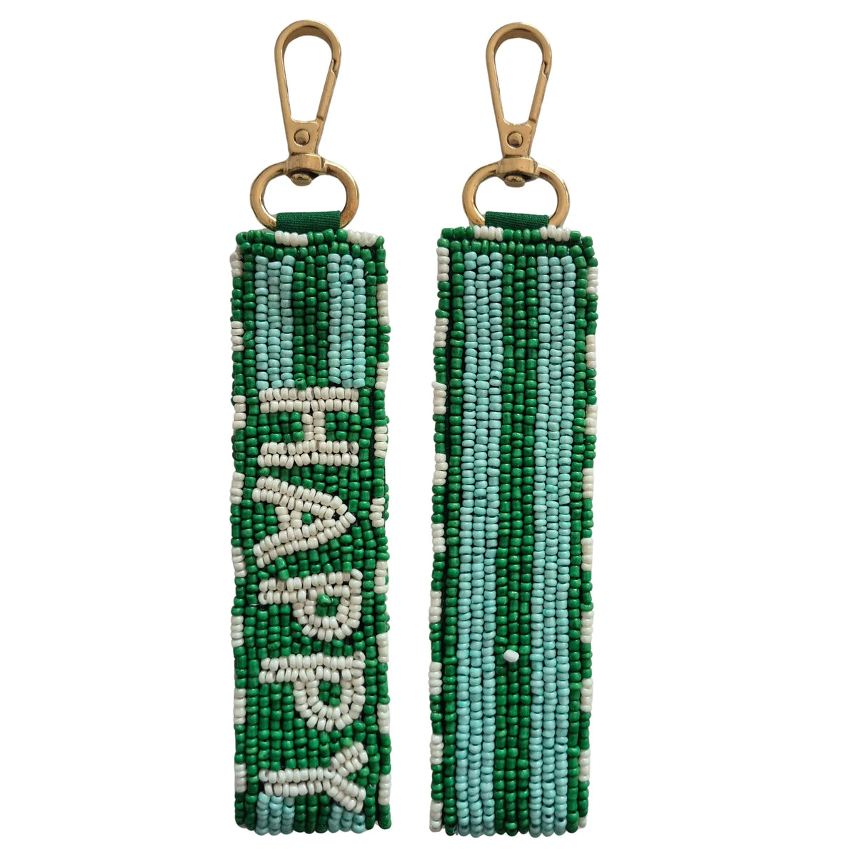 Beaded Key Chain Happy