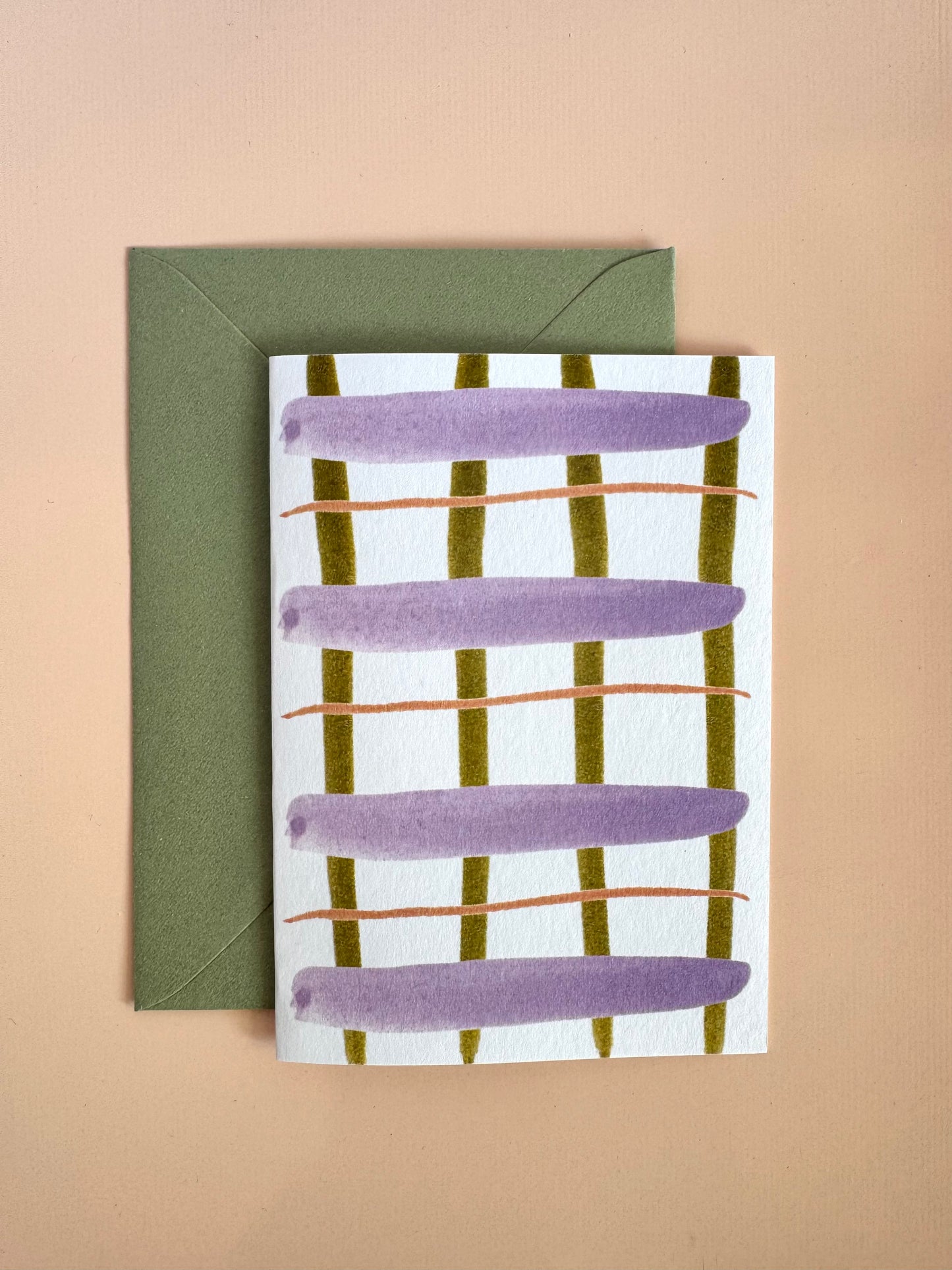 Gingham Greeting Card