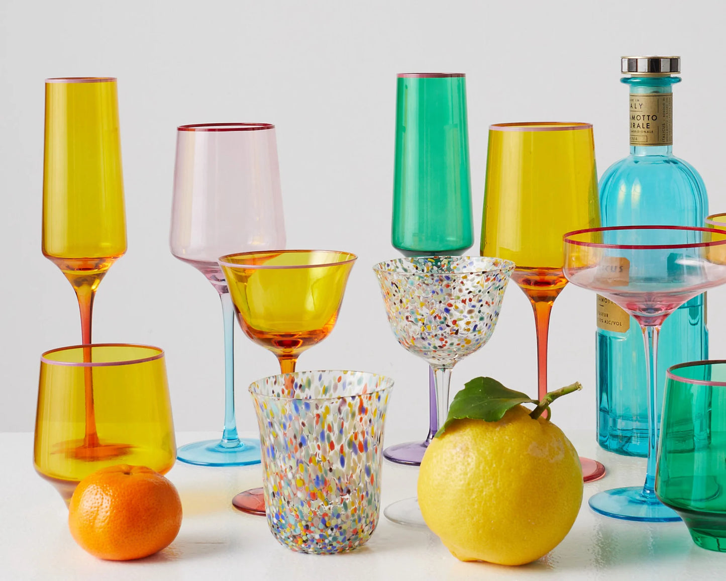 Tropical Punch Tumbler Glass 2P Set One Size