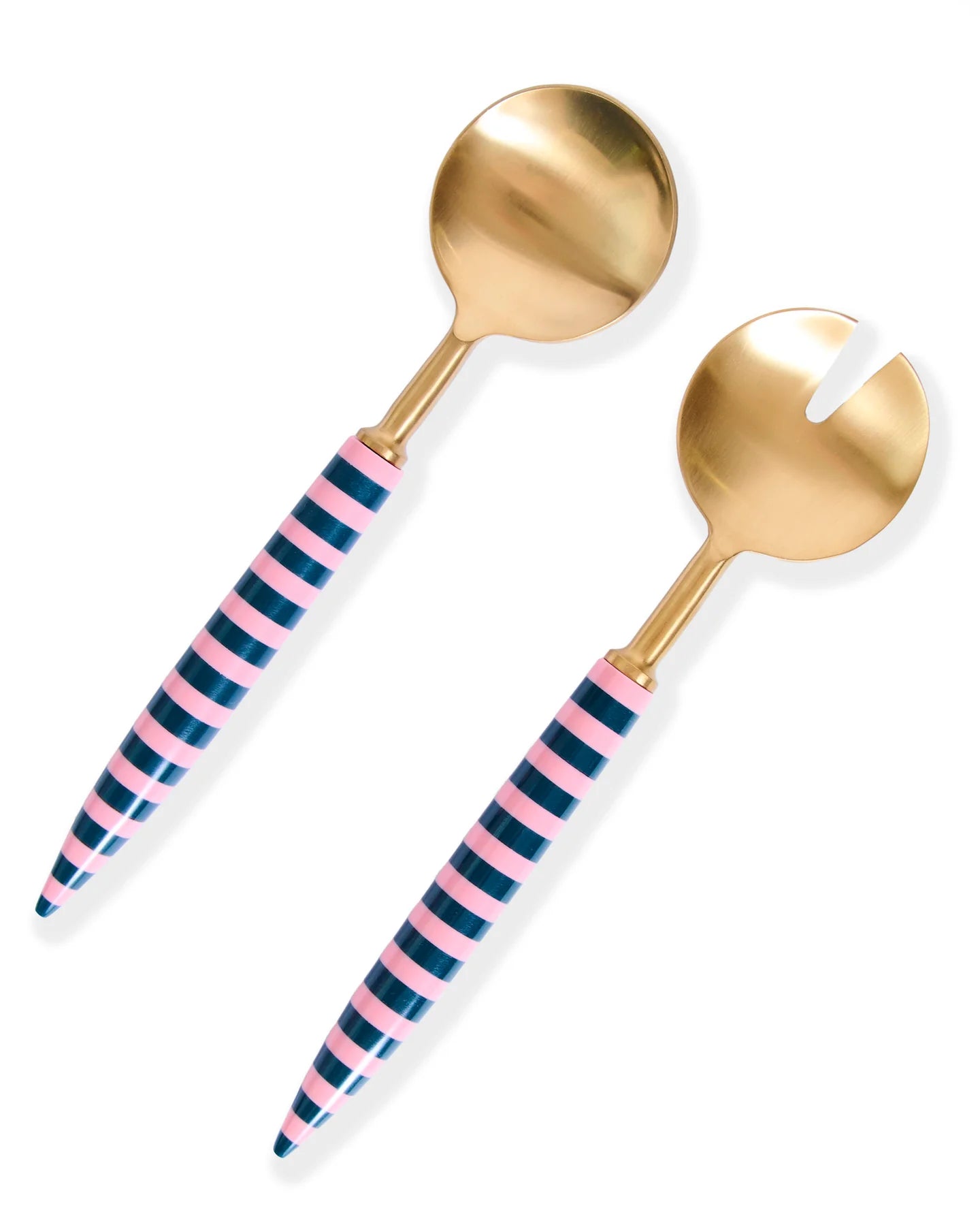 Florence Stripe Brasserie Salad Servers One Size