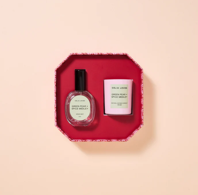 Green Pear & Spice Medley - Candle & Room Spray Duo Set