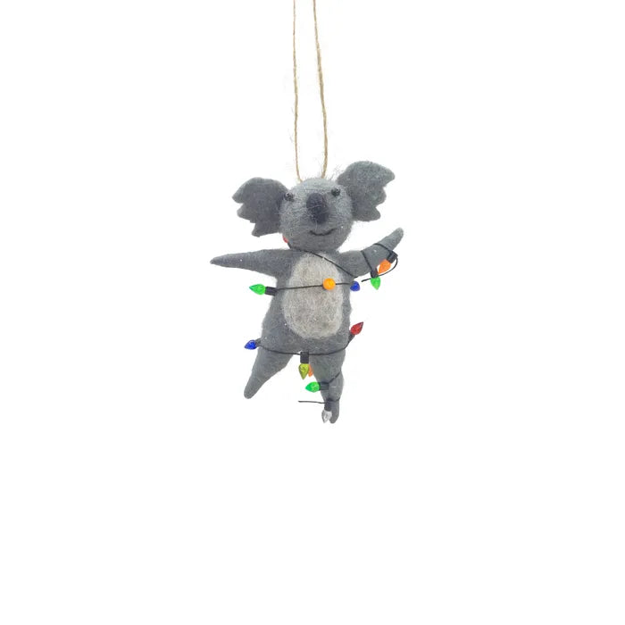 Festive Koala Felt Ornament