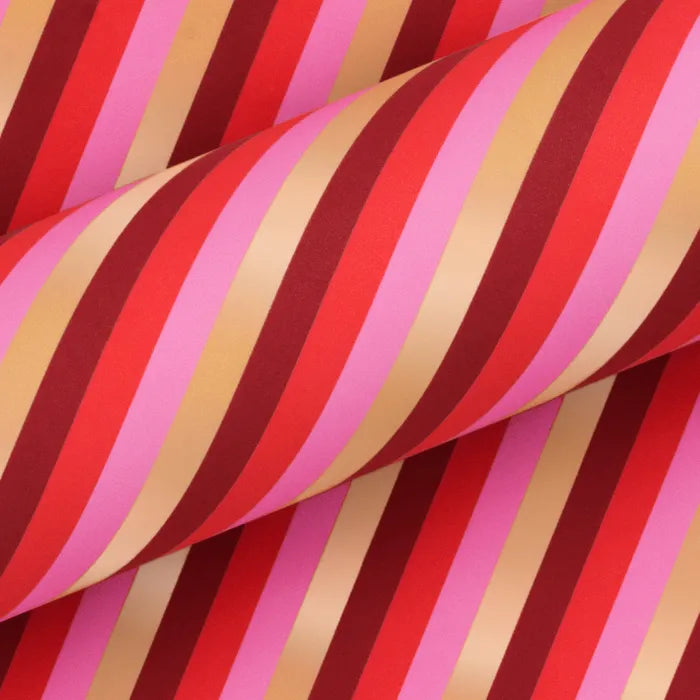 Peppermint Parade Scarlet Red Wrapping Paper 10m - In store Only
