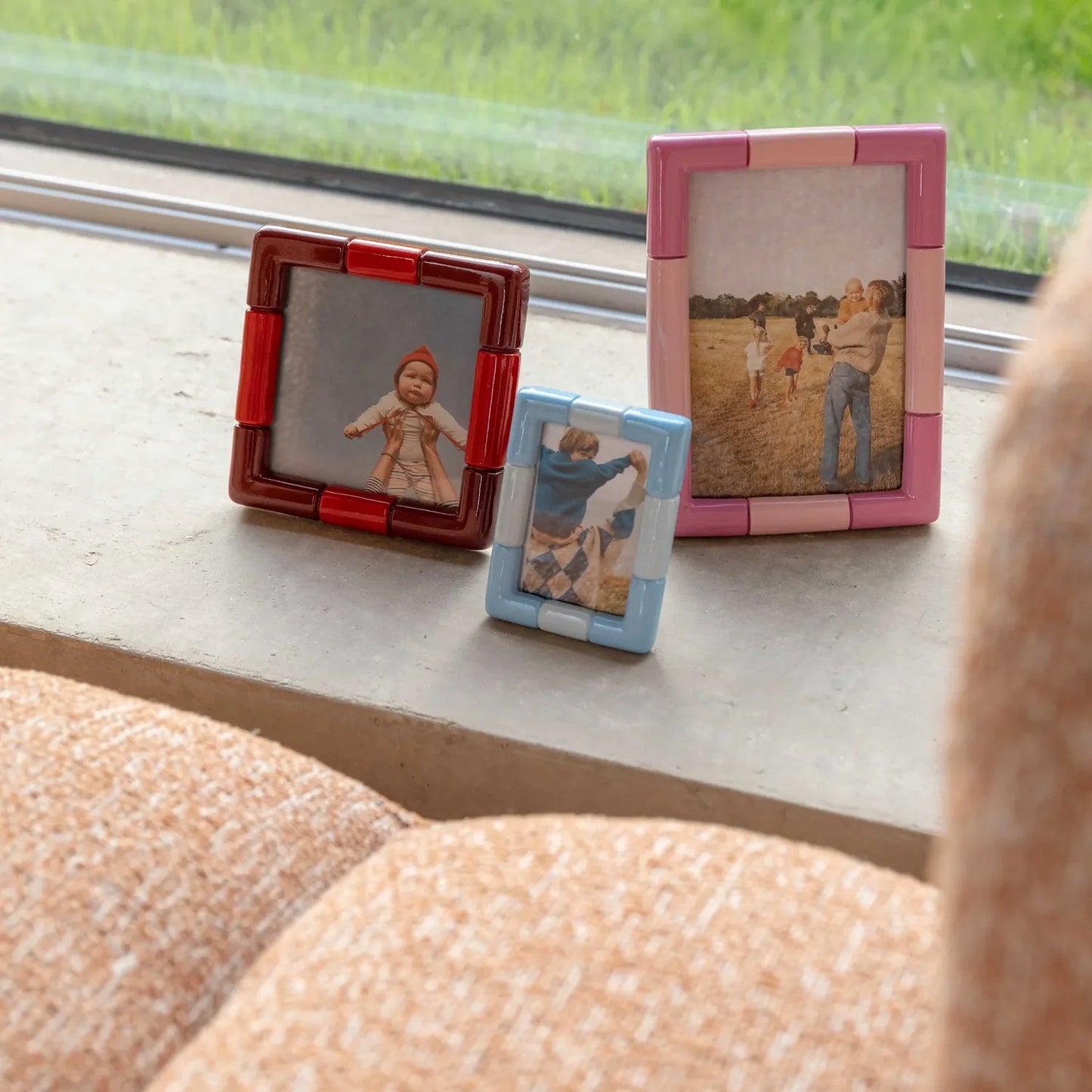 Photo frame rift square burgundy - &Klevering