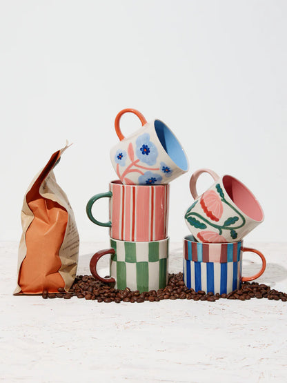 BLOOMIE PINK FLOWER MUG