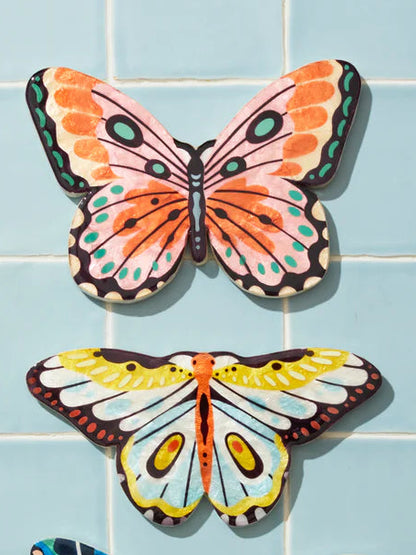 CANOPY BUTTERFLY YELLOW WALL ART