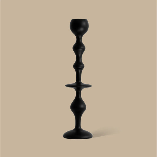 Infinity Candle Holder - Black Large