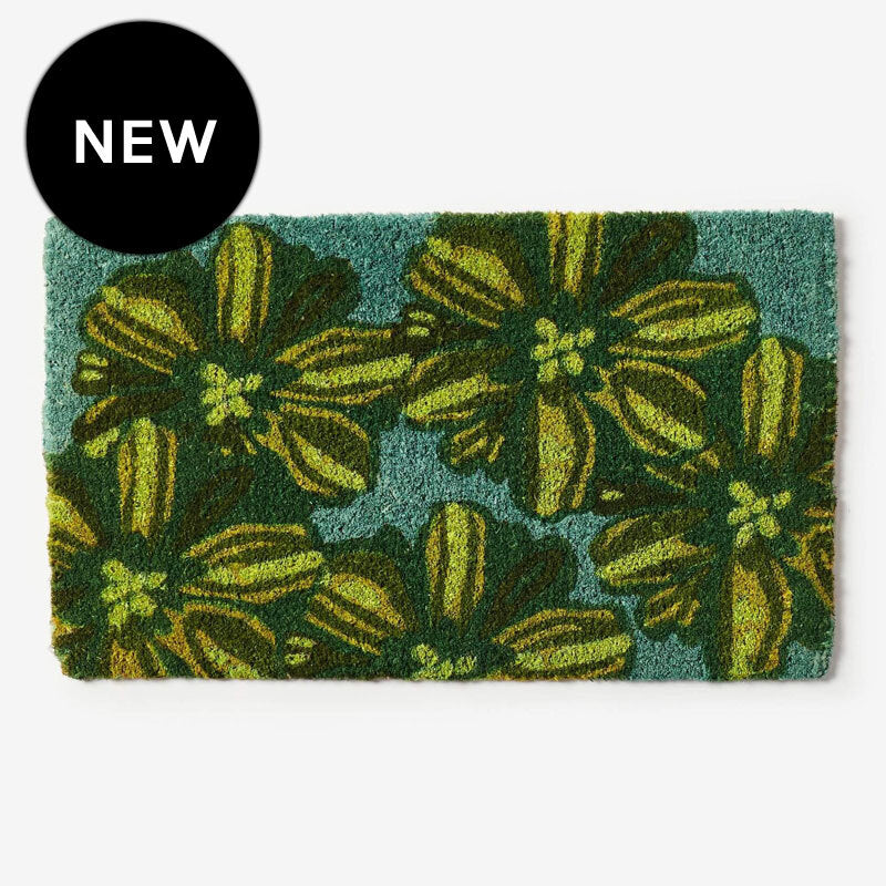 Bonnie and Neil Candy Teal Door Mat