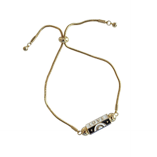 Snake Bracelet- Black& White