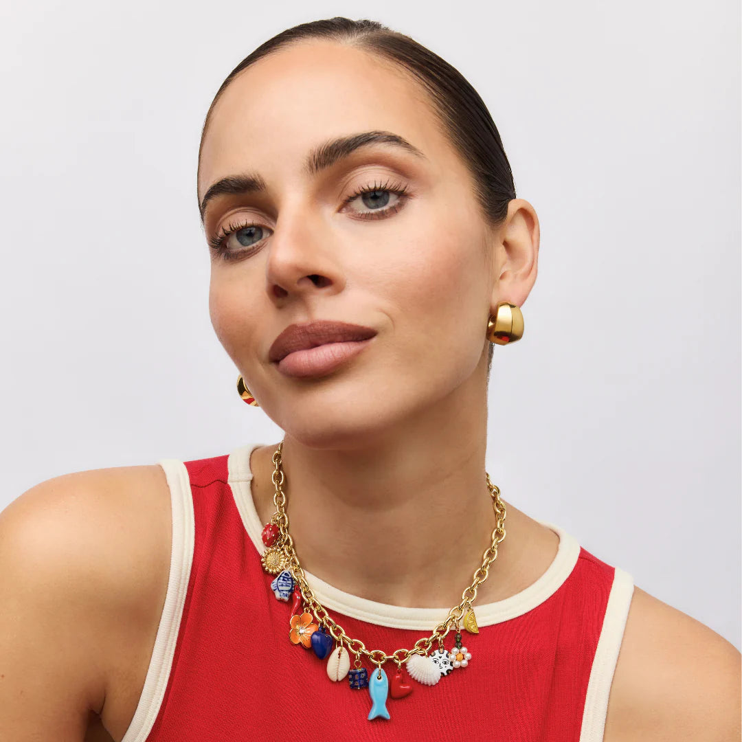 Piper Chunky Hoop Earrings (Gold)