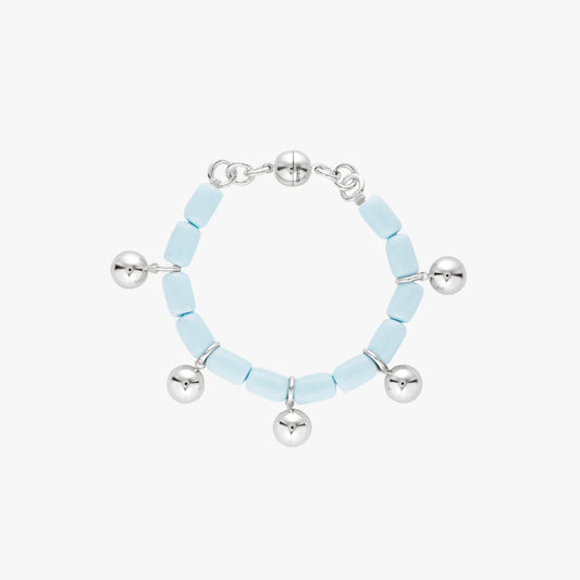 Resin Bracelet - Sky Blue/Silver