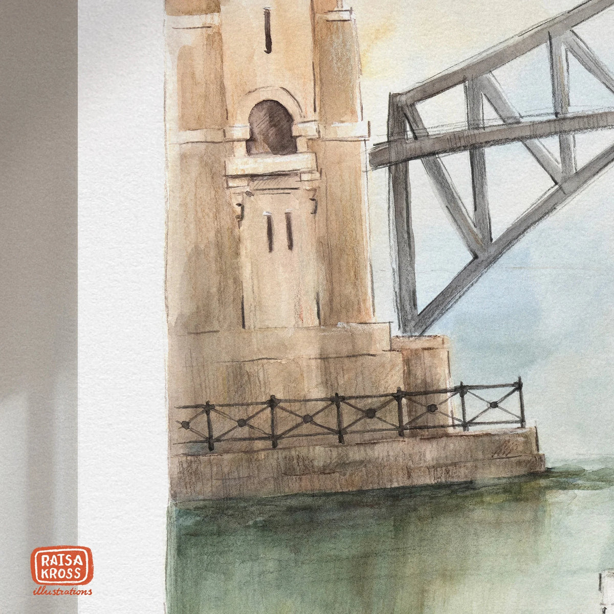Cormorant from the North Side - A4 Fine Art Print by Raisa Kross