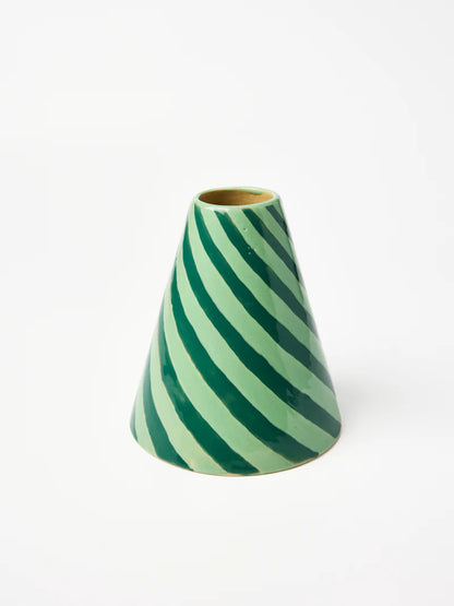 JESTER VASE MINT SWIRL