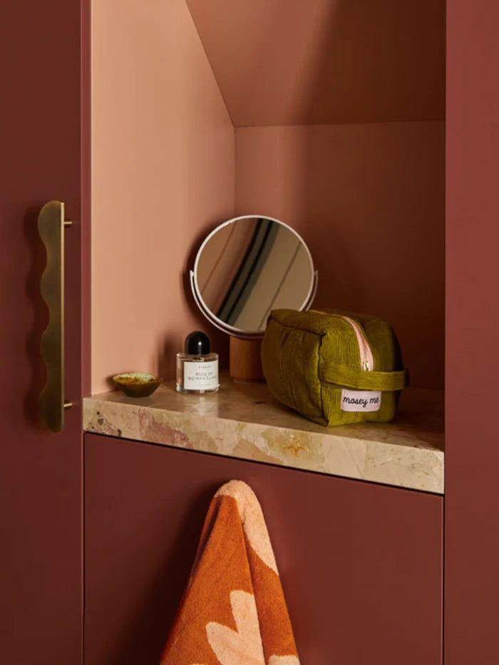 Corduroy Dopp Kit in Pistachio