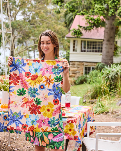 Wild Flowers In Bloom Tea Towel One Size