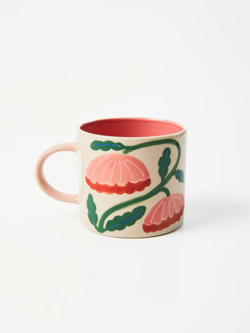 BLOOMIE PINK FLOWER MUG