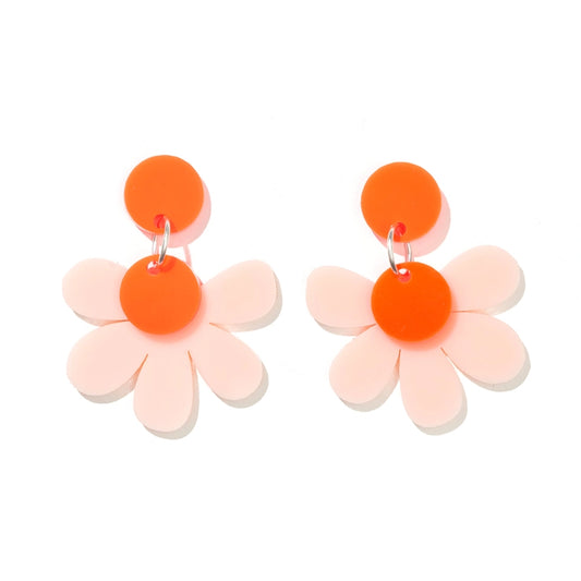Posey Earrings // Pink + Red