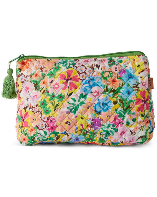 Alfresco Quilted Cotton Toiletry Purse