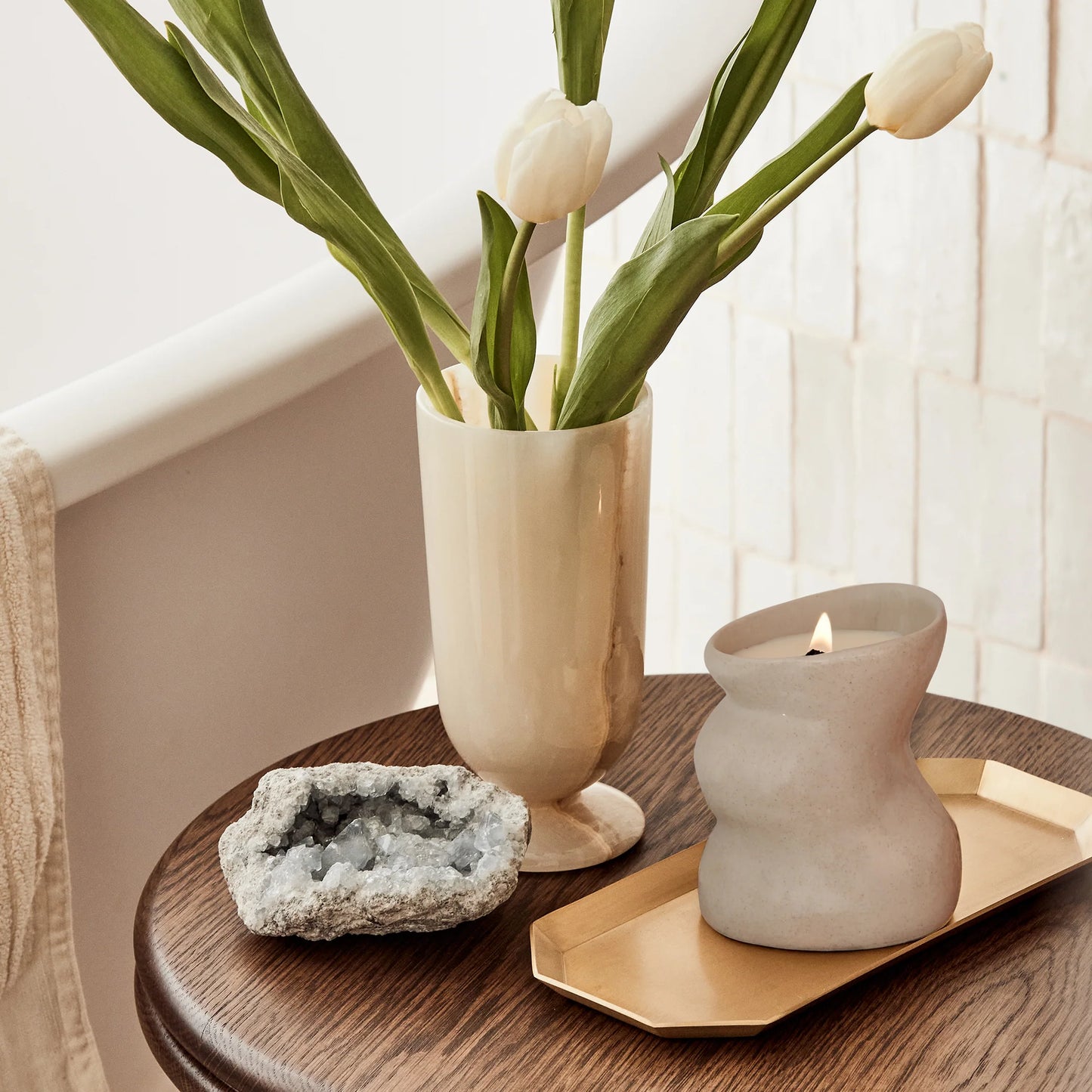 Vetiver & Fig Ceramic Candle- McMullin & Co
