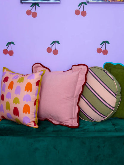 Tulip Fields Square Cushion