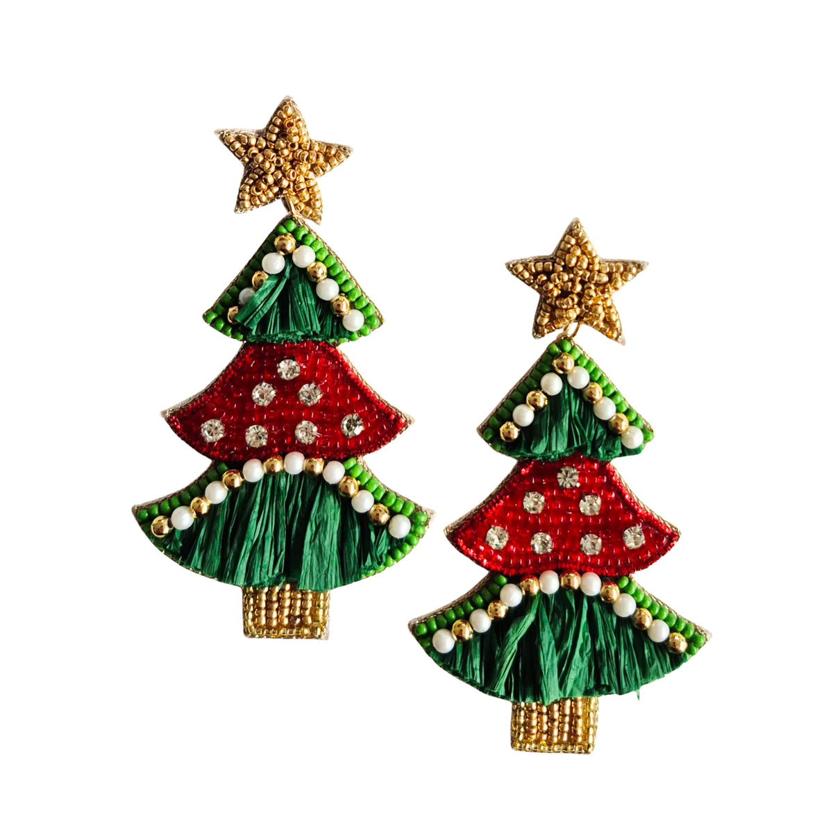 Christmas Tree with Bows Earrings