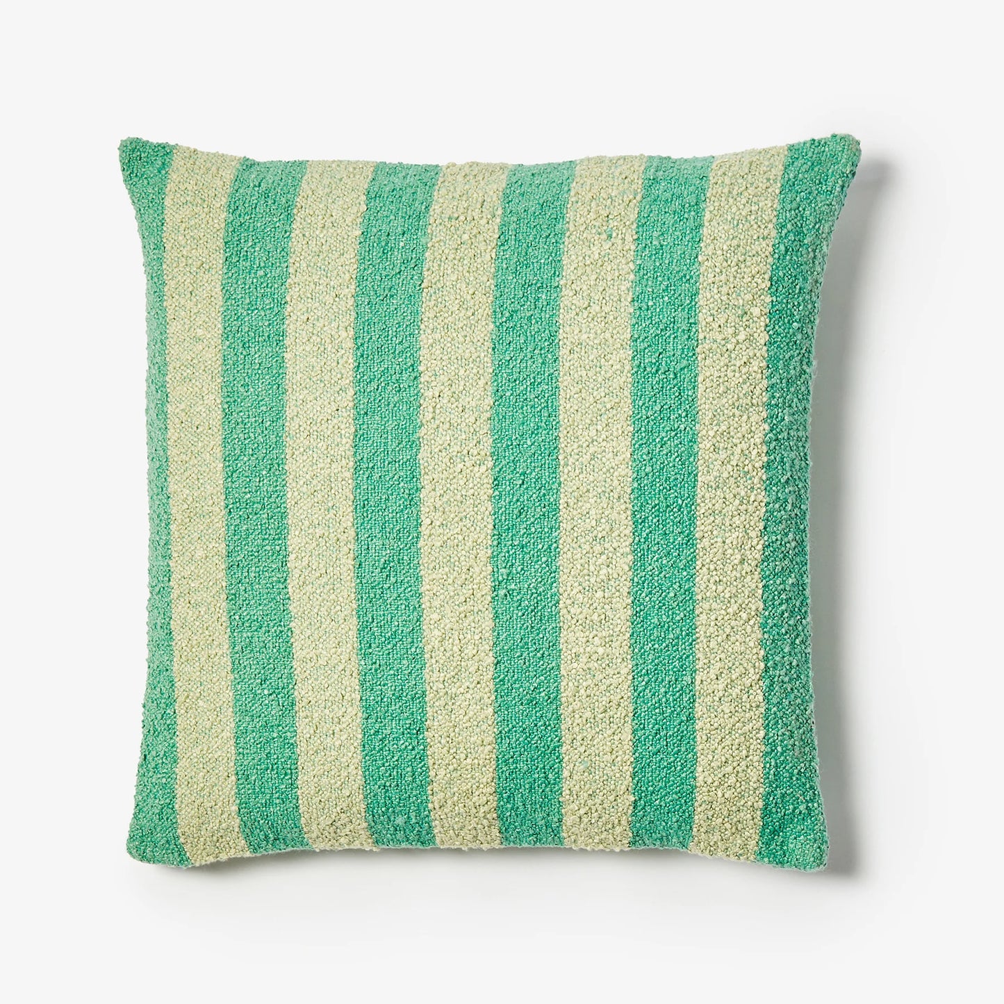 Boucle Stripe Mint Cushion