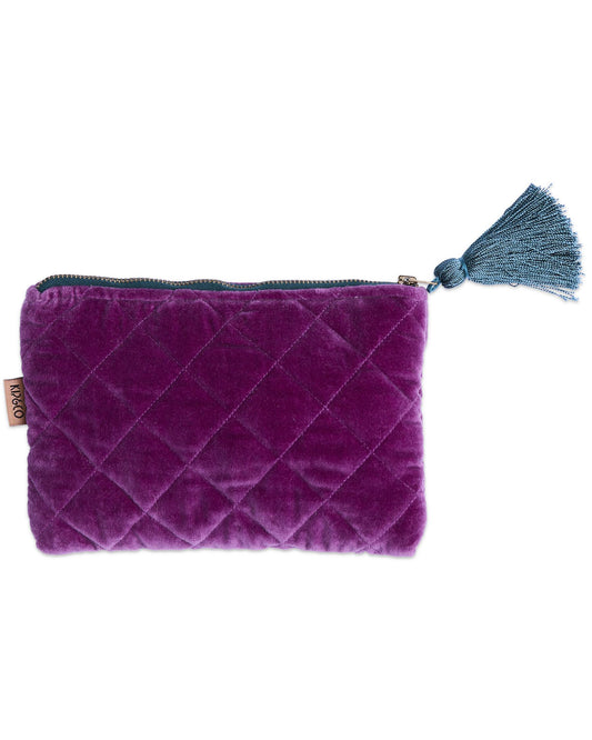 Wild Grape Velvet Cosmetics Purse