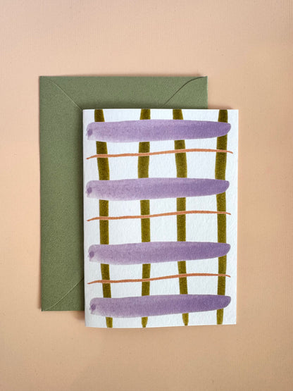 Gingham Greeting Card