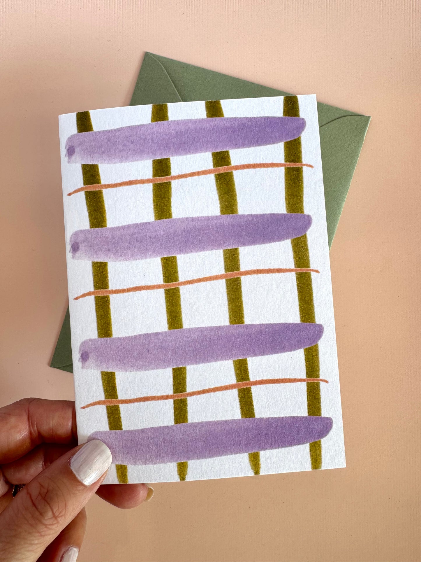 Gingham Greeting Card