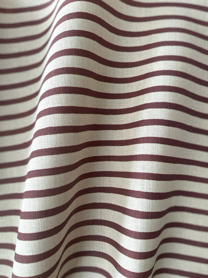 Burgundy Stripes Lumbar Cushion