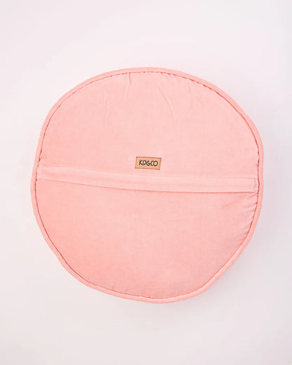 Dusty Rose Velvet Pea Cushion