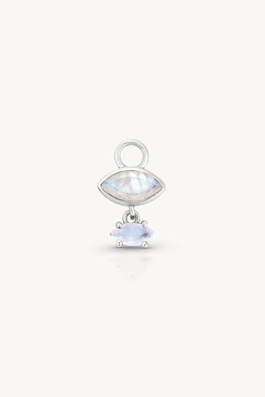 Mila Moonstone Silver Charm