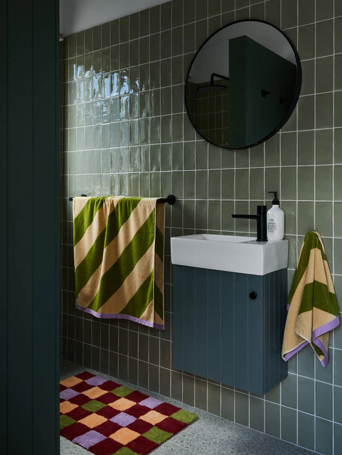 Pistachio Stripe Towel Sheet