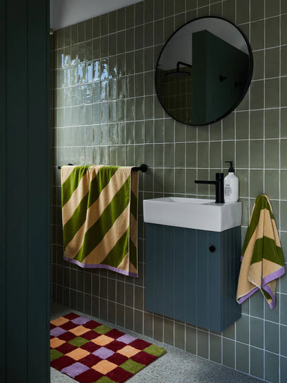 Pistachio Stripe Towel Sheet