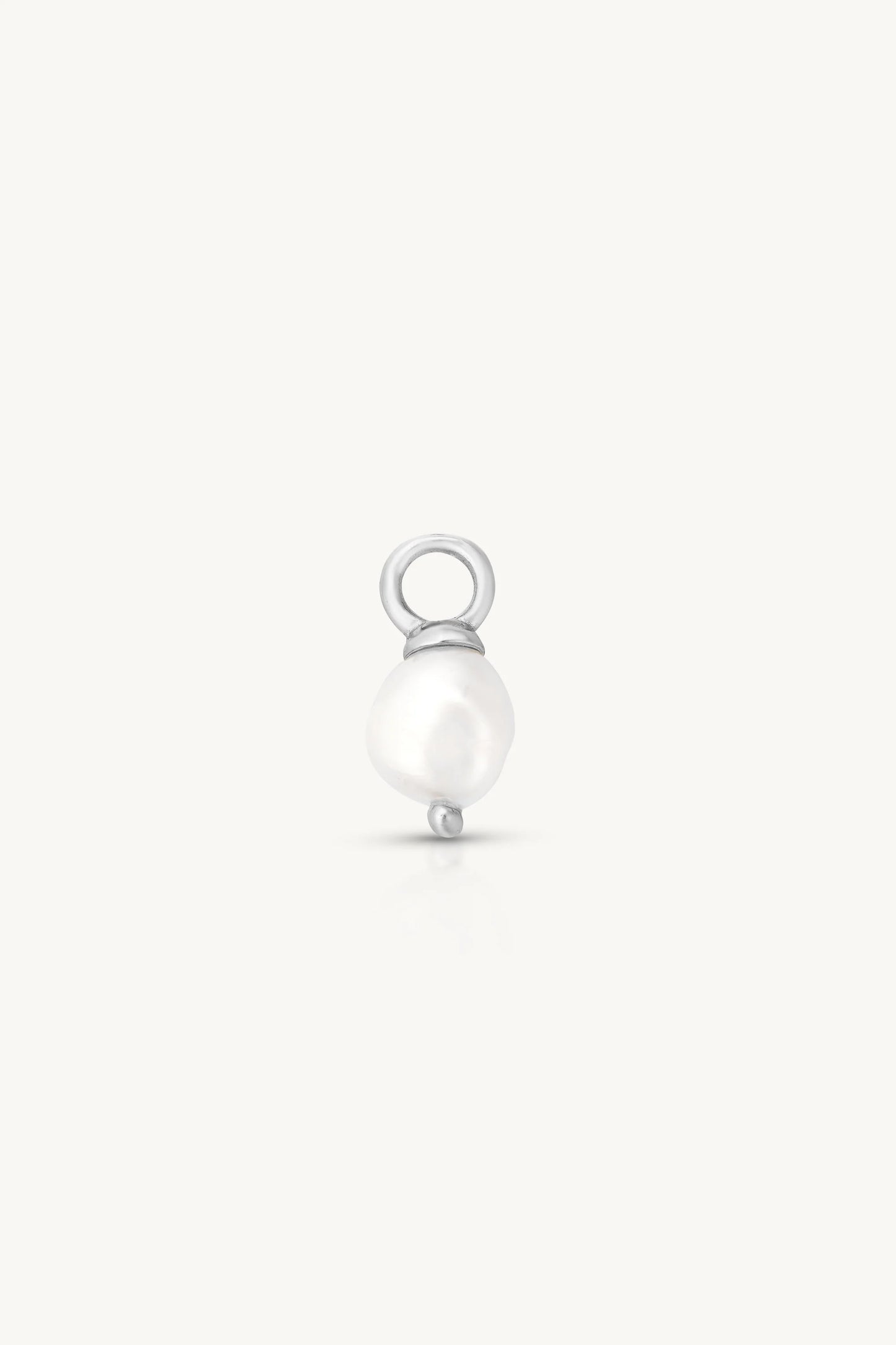 Pearl Silver Earring Charm