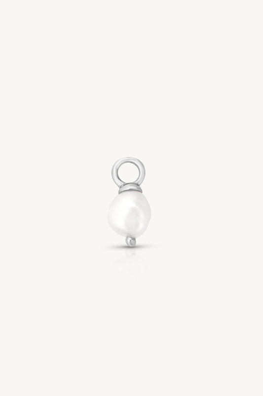Pearl Silver Earring Charm