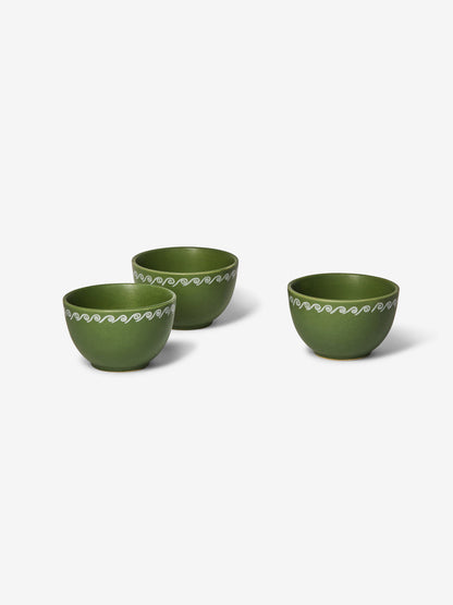 Vines Green Small Bowl