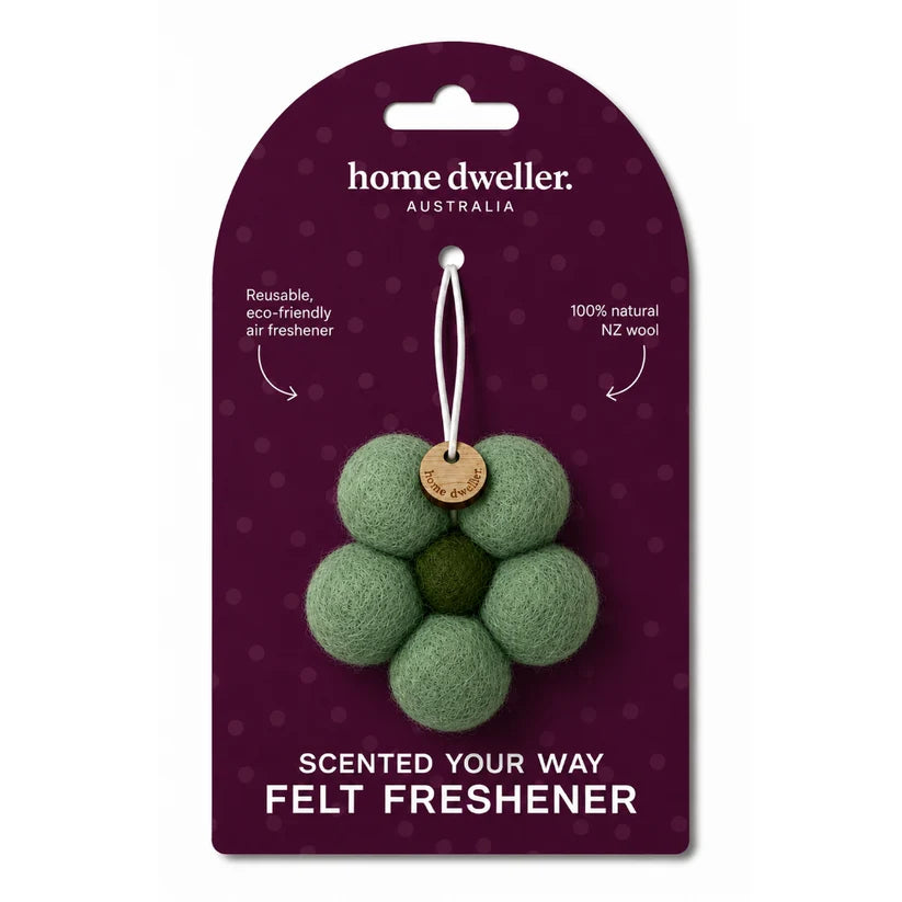 Scented Your Way Felt Freshener - Green Flower