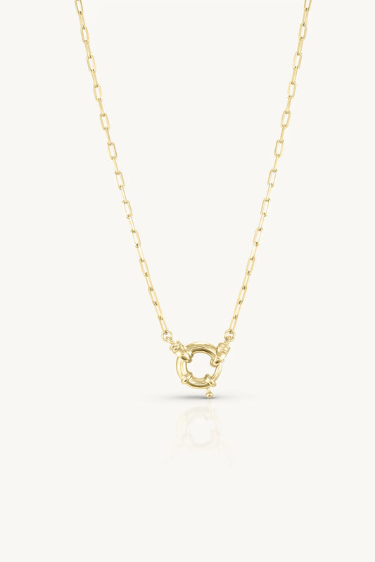 Sailor Clasp Gold Necklace
