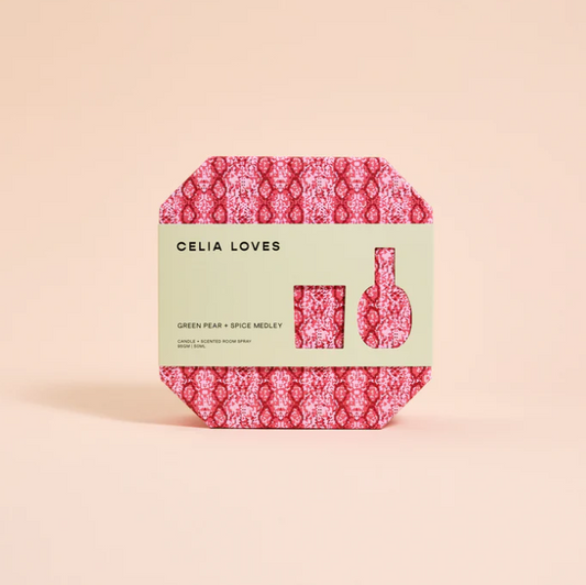 Green Pear & Spice Medley - Candle & Room Spray Duo Set