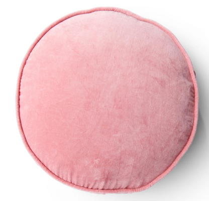 Dusty Rose Velvet Pea Cushion