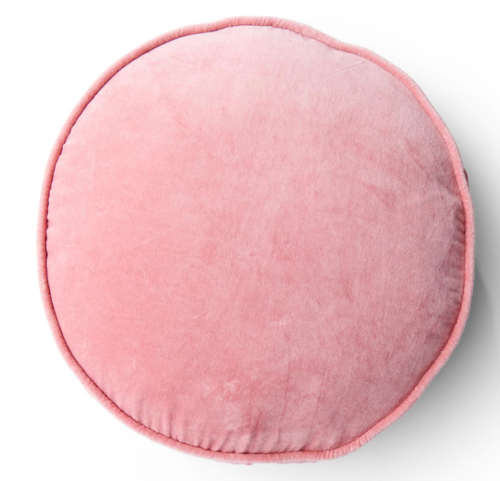 Dusty Rose Velvet Pea Cushion