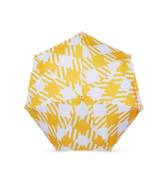ANATOLE -Yellow Oversize Gingham micro-umbrella - VICTORIA