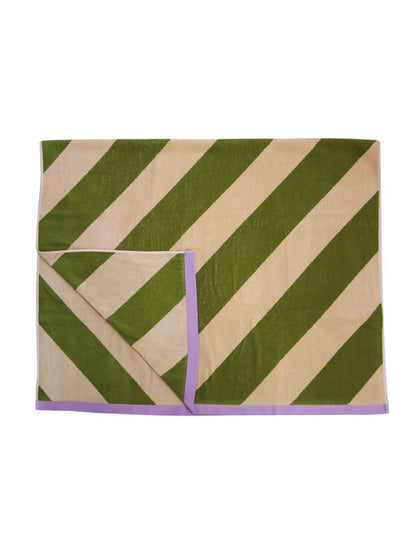 Pistachio Stripe Towel Sheet