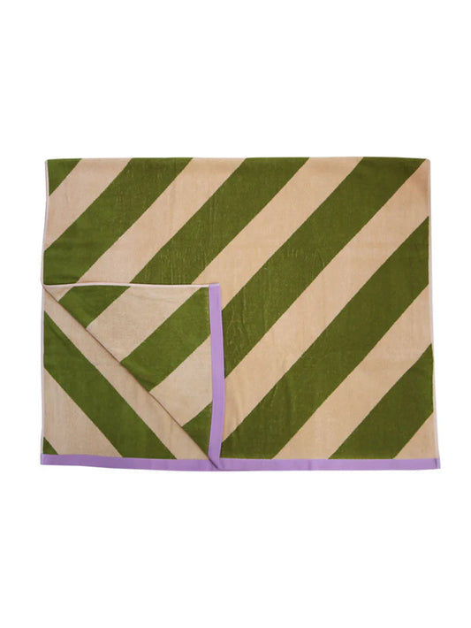 Pistachio Stripe Towel Sheet