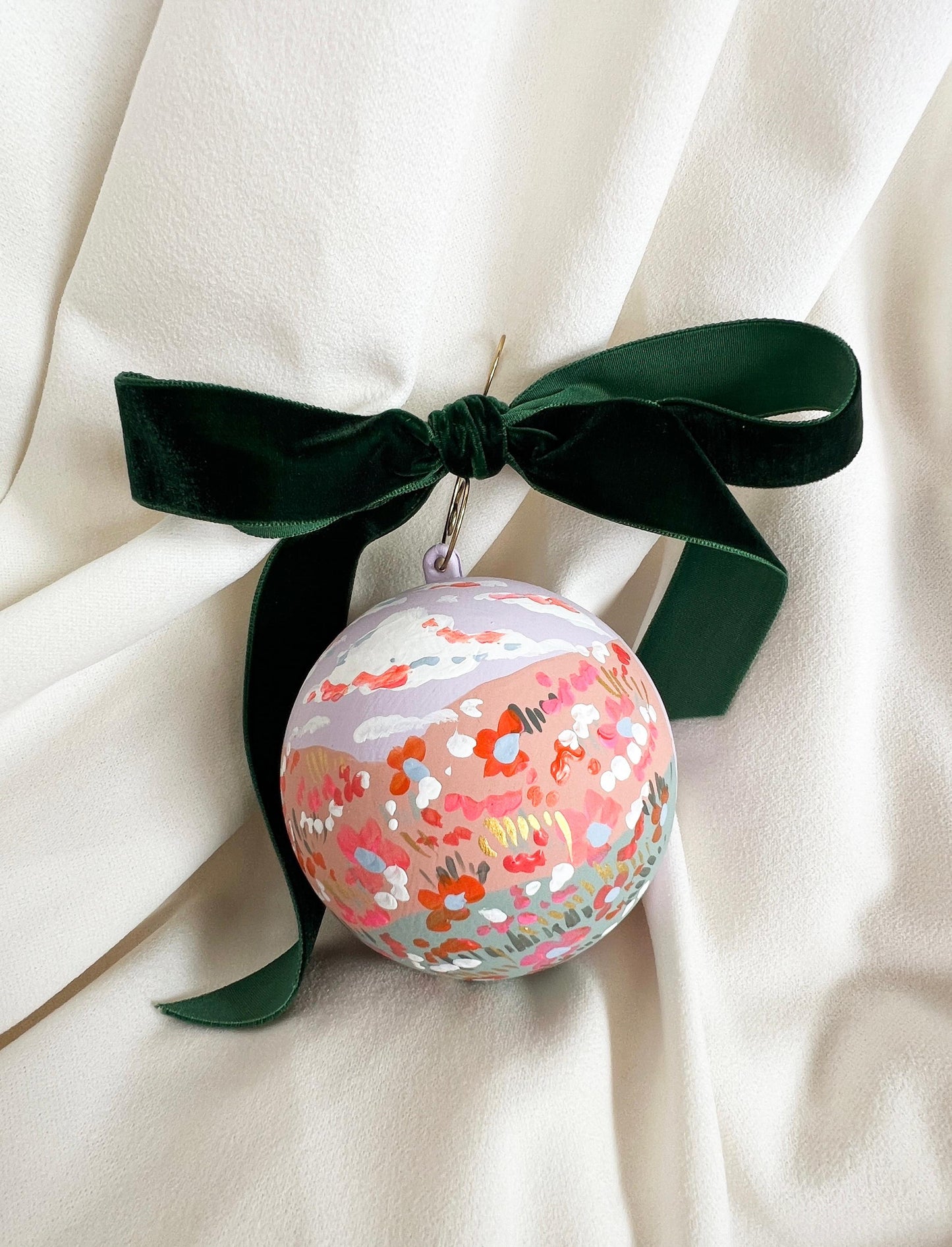 Hand-painted Time Capsule Christmas Bauble
